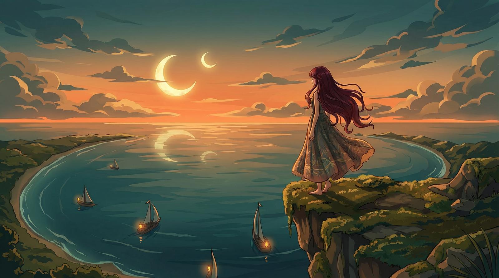蜜桃传媒原创动漫短片-月湾少女